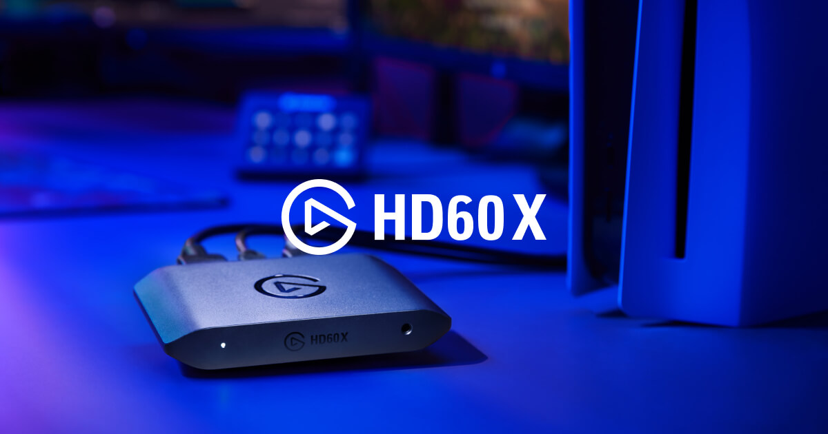 Elgato HD60 X capture card beside a game console