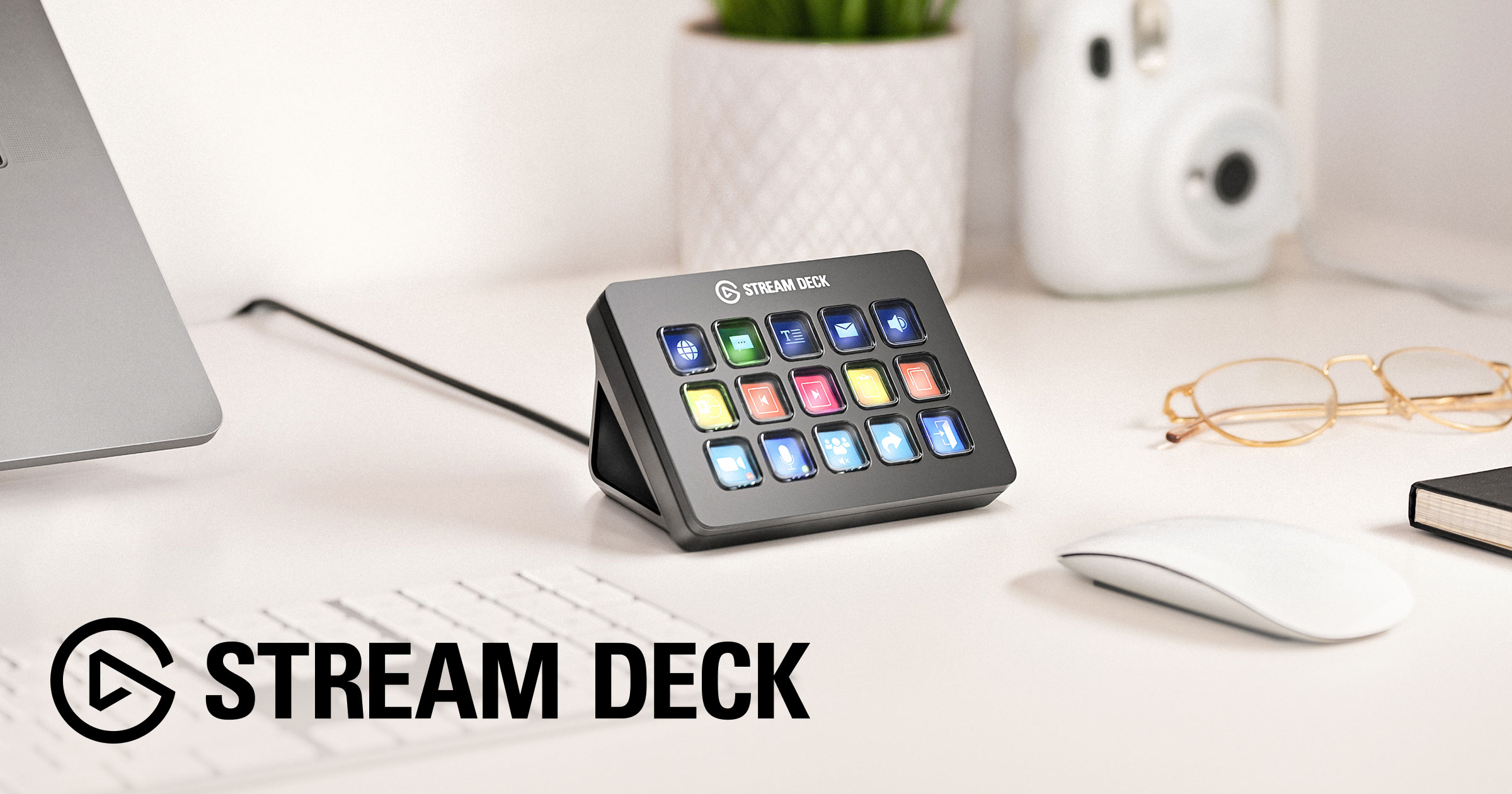 Elgato Stream Deck MK.2 on a desk